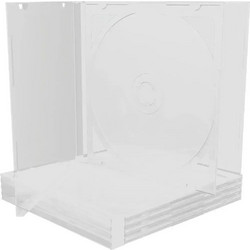 Mediarange Box23-t Cd Case 2 Discs 10.4 Mm Transparent Tray Pack 100 Pieces
