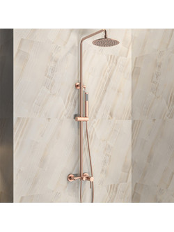 Μπαταρία σταθερού ντους με ρουξούνι ARTEMIS Rose Gold SO551B-RG KARAG