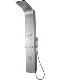 Acrilan Altea Inox Brushed - Στήλη Υδρομασάζ Inox 3 Εξόδων
