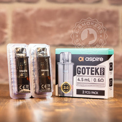 GoTek V2 Pro Pod Cartridge 4.5ML (2τμχ ) Ωμική Αντιστ. 0.6ohm 4.5ml Default Title