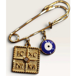 Χρυσή Παραμάνα με Ματάκι Φυλαχτό | XRXGIFTS