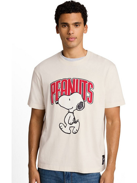 Tom Tailor 1053085 ανδρικό t-shirt snoopy print Off white