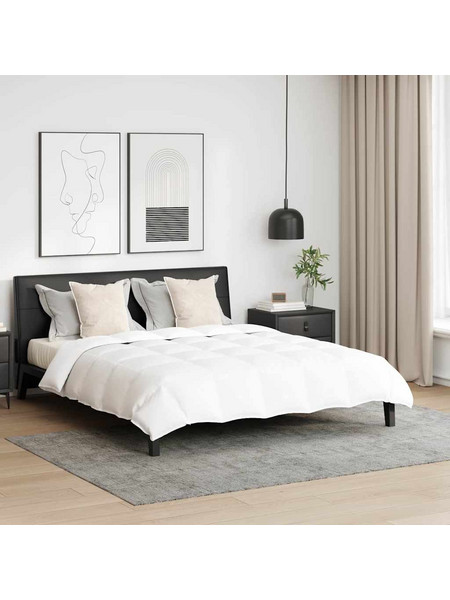 vidaXL Σετ Παπλωμάτων 240 x 200 cm 150 GSM Φτέρος Λευκό