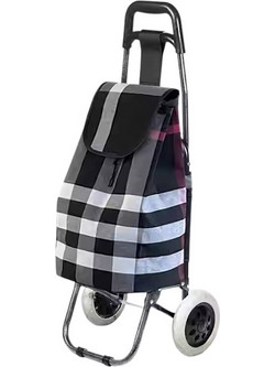 Υφασμάτινο καρότσι λαϊκής - ZZ304-7B - 981287 - Black