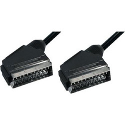 Transmedia Scart M/M 1m Black VC3-1DL