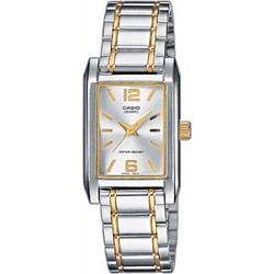 Casio Γυναικείο Ρολόι με Ασημί Χρυσό Μεταλλικό Μπρασελέ LTP-1235PSG-7AEF