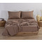 Nef-Nef Σεντόνι Υπέρδιπλο Βαμβακερό 240x270 Basic 1012 Brown