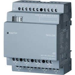 Siemens LOGO! DM16 230R EXP. MODULE PU/I/O: 230V/230V/RELAIS 4TE 8 DI/8 DO FOR LOGO! 8 (6ED10551FB100BA2)