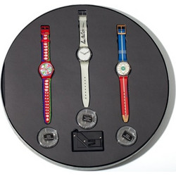Swatch 100 Years Of Cinema Γυναικείο Ρολόι με Πολύχρωμο Λουράκι SCK400