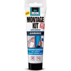 Bison Montage Kit Construction Adhesive διάφανη κόλλα σωληνάριο 150gr NL6303196