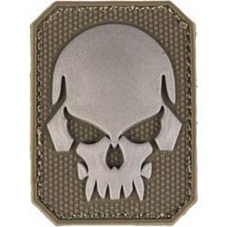 Mil-Tec PVC 3D Skull Velcro Patch SM - Olive