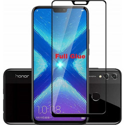Huawei Honor 8X Full Glue 5D / 9H Tempered Glass Screen Protector Black (oem)