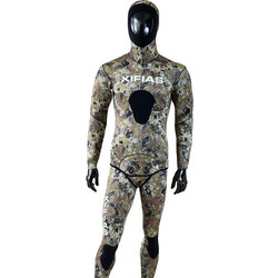 Xifias Sub Open Cell Green Camo Ολόσωμη Στολή Κατάδυσης Ξυρισμένη Neoprene με Επιστήθιο για Ψαροντούφεκο 3.5mm