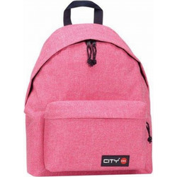 Lyc Sac City The Drop Melange Σχολική Τσάντα Πλάτης Γυμνασίου - Λυκείου Ροζ 96617