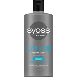 Syoss Men Clean & Cool Σαμπουάν για Επανόρθωση για Λιπαρά Μαλλιά 440ml