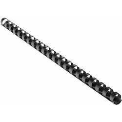 Opus Σπιράλ Βιβλιοδεσίας Πλαστικό 16mm (145Φ) Μαύρο 100 Τεμ