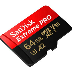 Sandisk Extreme Pro microSDXC 64GB Class 10 U3 V30 UHS-I A2 + Adapter