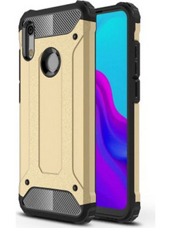 Tough Armor Υβριδική Θήκη Σιλικόνης TPU σε Συνδυαμό με Πλαστικό για Huawei Y6 (2019) / Y6 Prime (2019) / Honor 8A - Χρυσαφί