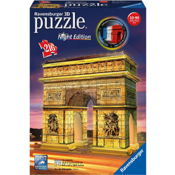 Puzzle Ravensburger Η Αψίδα Του Θριάμβου Night Edition 3D 216 Κομμάτια