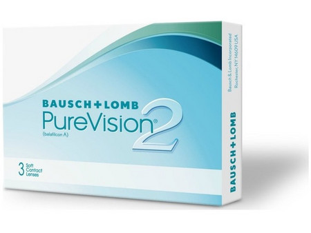 Bausch & Lomb Purevision2 Μηνιαίοι Φακοί Επαφής με Blue Blocker 2τμχ