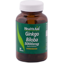 Health Aid Ginkgo Biloba 5000mg 30 Κάψουλες