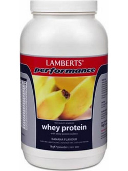 Lamberts Performance Whey Banana Πρωτεΐνη Ορού Γάλακτος 1kg