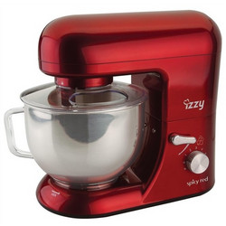 Izzy Spicy Red S-986 Κουζινομηχανή 800W με Ανοξείδωτο Κάδο 5.2lt
