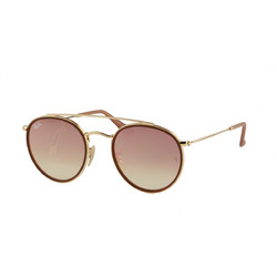 Ray-Ban RB3647N 001/7O Γυαλιά Ηλίου Στρογγυλά Μεταλλικά Χρυσά με Ροζ Καθρέπτη Φακό
