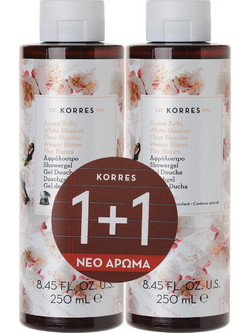 Korres White Blossom Αφρόλουτρο σε Gel 2x250ml