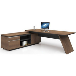 Woodwell Proline Γωνιακό Γραφείο Ξύλινο 240x50x200cm EO965,L