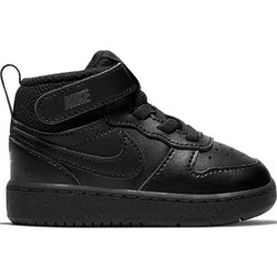 Nike Court Borough Mid 2 Παιδικά Sneakers Μποτάκια Μαύρα CD7784-001