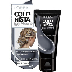 L'Oreal Paris Colorista Hair Makeup Metallic Grey Μόνιμη Βαφή Μαλλιών 30ml