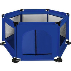 AriaTrade Hexagon Πάρκο με Δίχτυ Μπλε