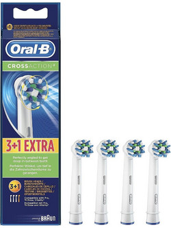 Oral-B Cross Action Ανταλλακτικές Κεφαλές Ηλεκτρικής Οδοντόβουρτσας 4τμχ