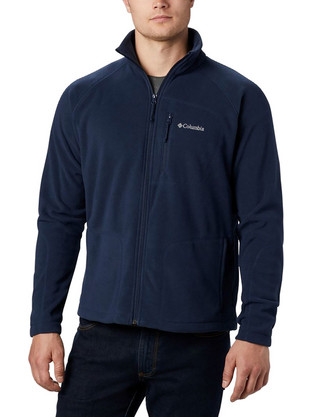 Columbia Fast Trek Ανδρική Ζακέτα Fleece με Φερμουάρ Navy Μπλε 1420421-468