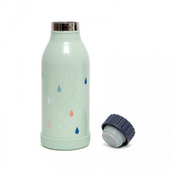 Petit Monkey Drops Παιδικό Μπουκάλι Θερμός Ανοξείδωτο BPA Free Πράσινο Mint 350ml