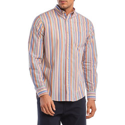 Gant Oxford Ανδρικό Πουκάμισο Βαμβακερό Ριγέ Μακρυμάνικο Κανονική Γραμμή Πολύχρωμο 3G3026430-450