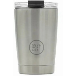 Cool Bottles Tumbler Metallic Silver 330ml