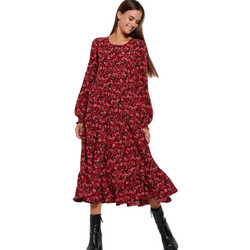 Funky Buddha Midi Καθημερινό Φόρεμα Πολύχρωμο FBL008-132-13