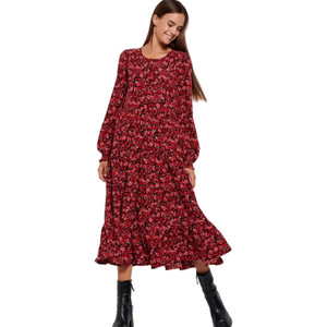 Funky Buddha Midi Καθημερινό Φόρεμα Πολύχρωμο FBL008-132-13