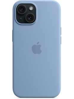 Apple Silicone Case with MagSafe Back Cover Winter Blue (iPhone 15 Plus)