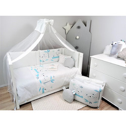 Baby Star Koala Σετ Κούνιας White/Ciel 10τμχ