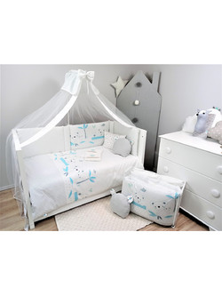 Baby Star Koala Σετ Κούνιας White/Ciel 10τμχ