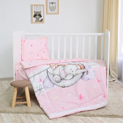 Lorelli Butterflies Σετ Κούνιας Pink 4τμχ