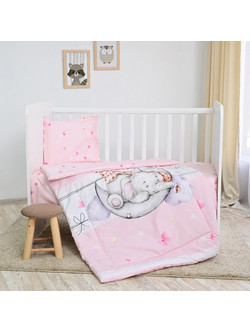 Lorelli Butterflies Σετ Κούνιας Pink 4τμχ