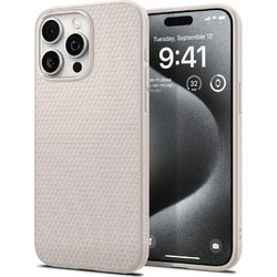 Spigen Liquid Air Back Cover Natural Titanium (iPhone 15 Pro)