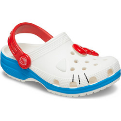 Crocs Hello Kitty Classic Clog Παιδικά Παπούτσια Θαλάσσης για Κορίτσι Λευκά 209454-100