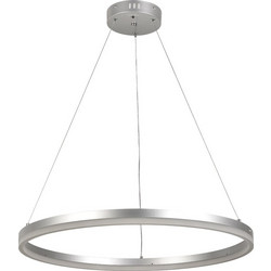 InLight Κρεμαστό Φωτιστικό Οροφής Μονόφωτο LED με Ρυθμιζόμενο Λευκό Φως Μαύρο Φ60cm 6095-C-Silver