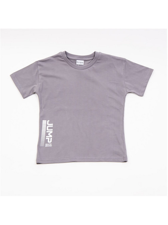 TraX Παιδικό T-Shirt Κοντομάνικο Ανθρακί 45303