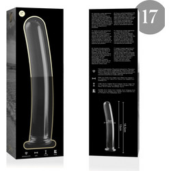 Ibiza Nebula Series 17 Borosilicate Γυάλινο Dildo 18.5cm Clear